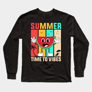 Summer Time To Vibes Long Sleeve T-Shirt